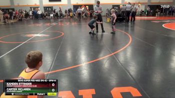 SPW-8 lbs Round 1 - Kamden Ettinger, Mount Pleasant Wrestling Club vs Carter McLaren, Hammerin Hawks