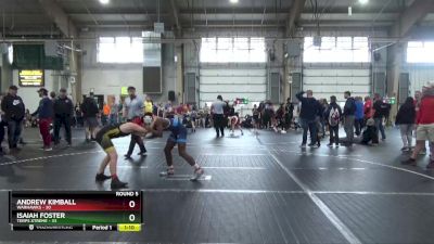 130 lbs Round 5 (6 Team) - Andrew Kimball, Warhawks vs Isaiah Foster, Terps Xtreme