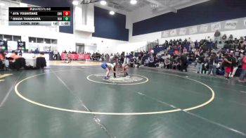 110 lbs Cons. Semi - Aya Yoshitake, San Marino vs Giada Tanahara, Martin Luther King