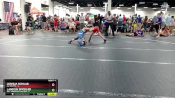 80 lbs Round 2 (6 Team) - Joshua Schuab, Lil Shutts vs Landon Spickler, Mat Warriors Yellow
