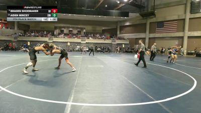 152 Championship Bracket 7th Place Match - Braden Shoemaker, Brandon Valley vs Aiden Mincey, Simley