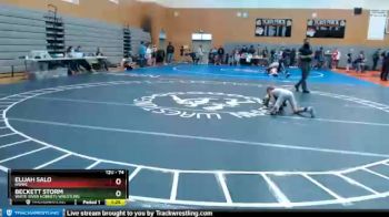 74 lbs Semifinal - Beckett Storm, White River Hornets Wrestling vs Elijah Salo, NWWC