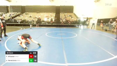 77 lbs Rr Rnd 3 - Finnegan Wheeler, Apex Elementary vs Camron Veneziano, Orchard South WC