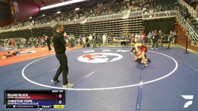 149 lbs Semifinal - Elijah Black, Camel Kids Wrestling vs Christian Pope, Diamondville Wrestling Club