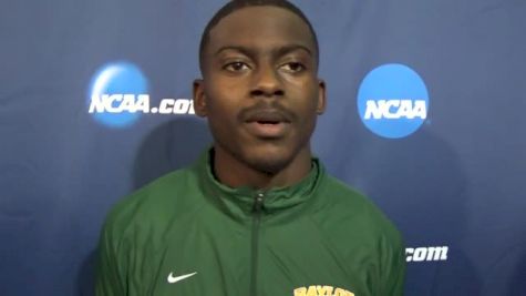 Trayvon Bromell after 60m DQ, "Lessons before blessings"