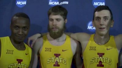 Iowa State men after surprising third place DMR at NCAAs