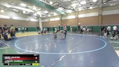 120 lbs Quarterfinal - Henry Aslikyan, Birmingham vs Lorenzo Jauregui, Upland