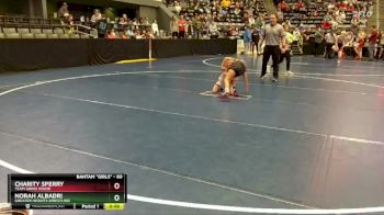 60 lbs Semifinal - Charity Sperry, Team Grind House vs Norah Albadri, Greater Heights Wrestling