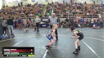 56 lbs Round 3 - Parker Caldwell, Westshore Wrestling Club vs Sophia Winkle, Springboro