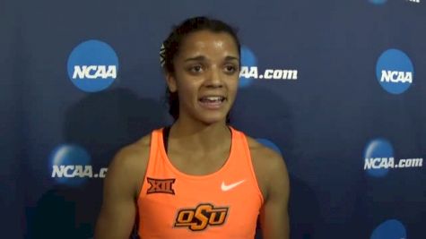 OK State's Kaela Edwards with huge kick to finish runner-up in 800m