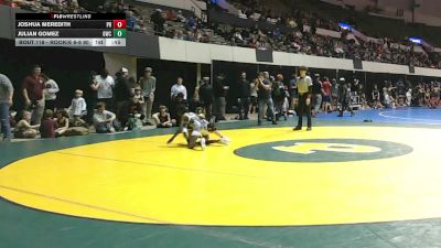 Rookie 6-8 80 Round 1 - Joshua Meredith, PORT HAVEN vs Julian Gomez, Grizzly Wrestling Club