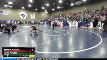 113 lbs Cons. Round 3 - James Fukuchi, Cerritos vs Andrew Wallace, Cabrillo