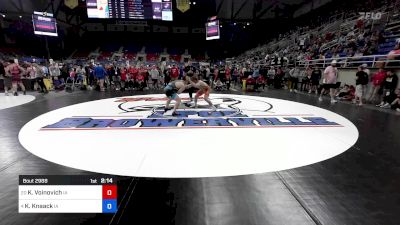 157 lbs Rnd Of 16 - Kael Voinovich, IA vs Kyler Knaack, IA