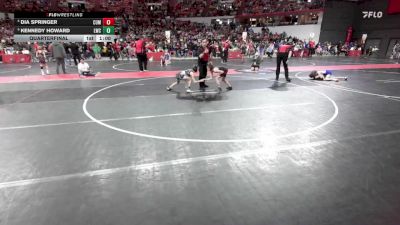 80 lbs Quarterfinal - Kennedy Howard, Lakeland Wrestling Club vs Dia Springer, Cumberland