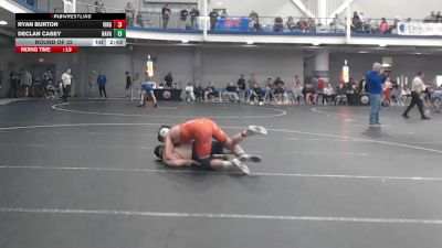 165 lbs Round Of 32 - Ryan Burton, Virginia Tech - Unattached vs Declan Casey, Naval Academy