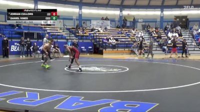 141 lbs Quarterfinal - Daniel Vines, Cloud County Community College vs Jordan Cullors, Labette Community College