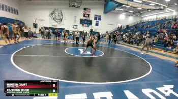 126 lbs Cons. Semi - Cameron Hiner, Worland Middle School vs Hunter Craft, Greybull MS