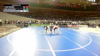 3A Boys 175 lbs Quarterfinal - Josh Webber, Yamhill-Carlton Boys vs Kase Schaffeld, Vale Boys