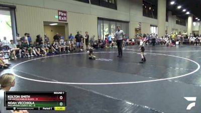 55 lbs Round 1 (6 Team) - Kolton Smith, The Untouchables Black vs Noah Vecchiola, Williamson County WC