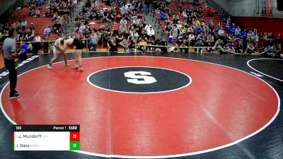 189 lbs Cons. Semi - Jake Mundorff, Ligonier Valley Hs vs Issac Basa, Marion Center Area Hs