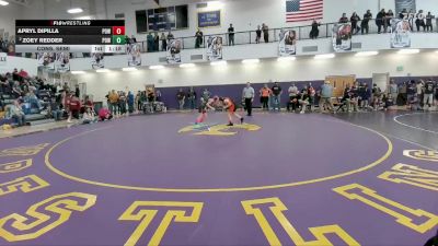 98 lbs Cons. Semi - Apryl Dipilla, Powell Middle School vs Zoey Redder, Powell Middle School