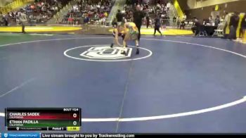 106 lbs Round 4 - Ethan Padilla, California vs Charles Sadek, California