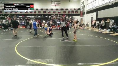 65 lbs Round 3 - Westyn Small, Eastside Youth Wrestling vs John Clark, West Wateree Wrestling Club