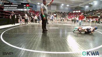 55 lbs Quarterfinal - Bradley Shadwick, Berryhill Wrestling Club vs Caleb Bontrager, Victory Youth Wrestling
