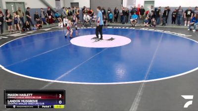 63 lbs Final - Landon Musgrove, Soldotna Whalers Wrestling Club vs Mason Haslett, Chugach Eagles Wrestling Club