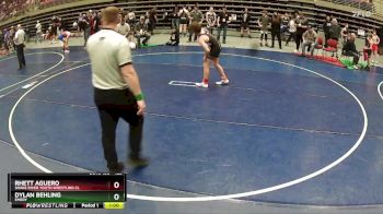 125 lbs Cons. Round 2 - Dylan Behling, Emery vs Rhett Aguero, Snake River Youth Wrestling Cl