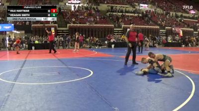 152 lbs 2nd Place Match - Kile Hartman, HUGHESVILLE SPARTANS vs Keagan Smith, HUGHESVILLE SPARTANS