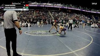 1A 113 lbs Semifinal - Holton Quincy, North East Carolina Preparatory School vs Isaiah Mazura, Rosewood High School