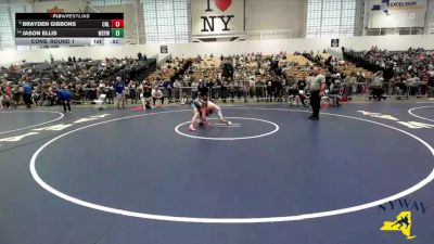 101 lbs Cons. Round 1 - Brayden Gibbons, Club Not Listed vs Jason Ellis, Webster Schroeder Youth Wrestling