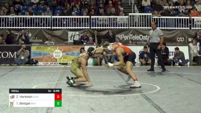 165 lbs Final - Zach Hartman, Bucknell vs Tanner Skidgel, Navy