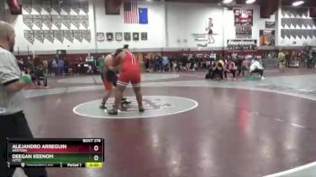 285 lbs Cons. Round 3 - Deegan Keenom, Aztec vs Alejandro Arreguin, Western