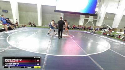 144 lbs Placement Matches (8 Team) - Jacob Bannister, South Carolina vs Hayden Smith, North Carolina