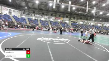 78 lbs Quarterfinal - Alden Luis, Bear Cave WC vs Lealani Valdez, Pomona Elite