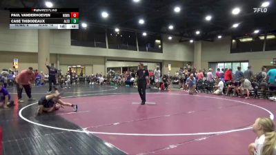 70 lbs Round 1 (6 Team) - Paul Vanderhoeven, North Desoto Wrestling Academy vs Case Thibodeaux, Alabama Elite Gold