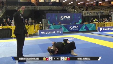 Madison Elizabeth McGhee vs Oliwia Rembecka 2025 Pan Jiu Jitsu IBJJF Championship