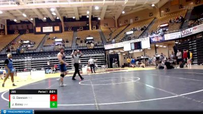 285 lbs Semifinal - Devon Dawson, Pratt Community College vs Jake Boley, Nebraska-Kearney