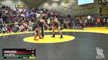 128 lbs Cons. Round 1 - Jayden Drury, Folsom Middle School vs Kyle Bacon, KCUSD Reedley Wrestling