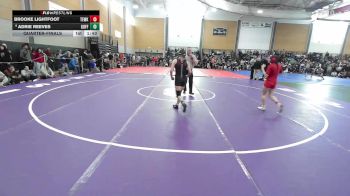 114 lbs Quarterfinal - Brooke Lightfoot, Tewksbury vs Adrie Reeves, Goffstown