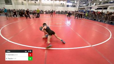 73 lbs Round Of 16 - Teague Connery, New England Gold WC vs Owen Taylor, Slater WC