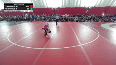 14U Boys - 75 lbs 5th Place Match - Mason Fuchs, Wisconsin vs Cameron Ford, Mt. Horeb Wrestling Club