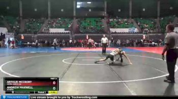 126 lbs Champ. Round 2 - Arthur McCrory, Hazel Green HS vs Andrew Maxwell, Athens