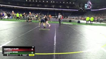 Girls - 190 lbs Quarterfinal - Gabriella Allen, Marcellus HS vs Makenna Bovee, Oxford HS