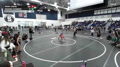 74 lbs 1st Place Match - Brody Luzano, Inland Elite Wrestling Club vs Emanuel Chambers, Poway Elite