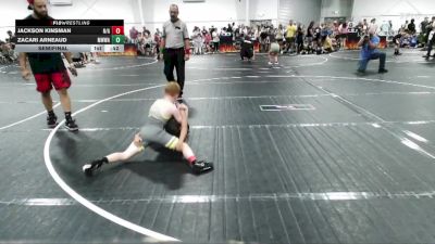 72/78 Semifinal - Jackson Kinsman, N/a vs Zacari Arneaud, Mighty Warriors Wrestling Acad