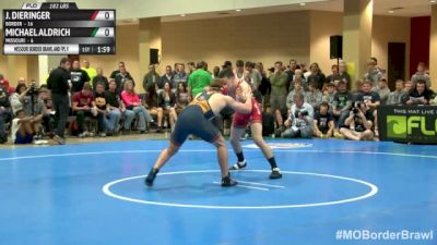 182lbs Match Jordan Dieringer (Stillwater) vs. Micahel Aldrich (Missouri)