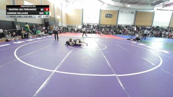 145 lbs Round Of 16 - Martina Gili Fernandez, Maine Central Institute vs Jasmine Williams, Windsor